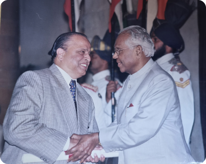 Receiving the Padma Vibhushan, 2000